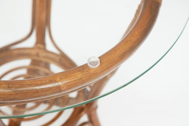 Комплект ( диван + 2 кресла + стол со стеклом ) /с подушками/ ротанг, кр:61х67х78,5см, дв:108х66х78,5см, ст:Д60х56,5см, коко бровн (коричневый кокос) / ст:D60х56,5см, coco brown