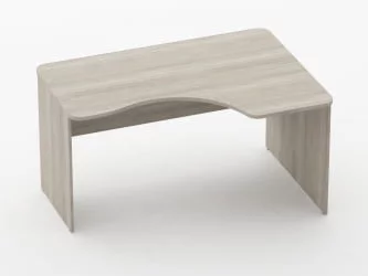 Стол угловой Глассй 1.14.14Пр Дуб сантана светлый / Glassy