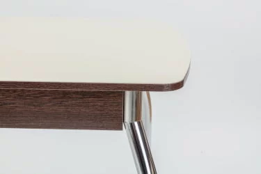 Стол обеденный Чикаго СТ(6191) венге,стекло бежевое