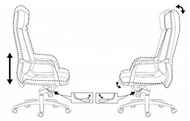 Кресло руководителя Бюрократ _ДЭО/БРОВН / _DAO/BROWN