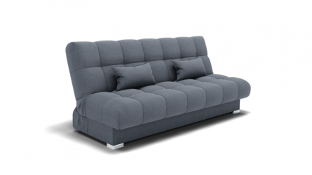 Диван Фиеста-1 (ЗР) Тип: Прямой; Материал фасада: Металл/Велюр; Цвет: Серый