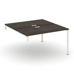 Двойной стол-надставка на опорную тумбу CОНCЕПТ CН.ДСН-003 Дуб Мали Белый / CONCEPT CN.DSN-003