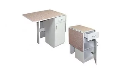 Стол-тумба с 1 ящ. в разборе 1 кат. 4040 мат ЛДСП белый