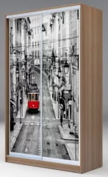 Шкаф-купе эконом Хит-23-12-77 Лондон Ясень шимо темный