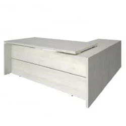 Стол руководителя ЙАЛТА ЛТ-C 22 Л Снежная Платина / YALTA LT-C L