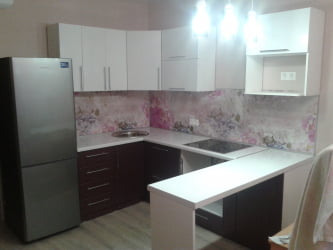 Глянцевый фартук (КОМПОЗИТ) КМ 233 / KM