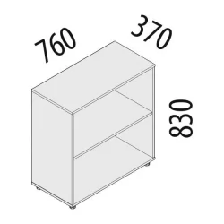 Каркас Шкафа 2 секции (К)64.41 Дуб Кронберг