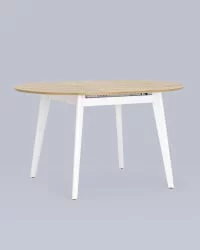 Стол раздвижной Рондо 100-135 Дуб/белый / Rondo