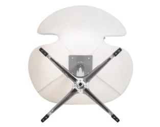 Кресло дизайнерское ДОБРИН СВАН Белый кожзам П23 / DOBRIN SWAN P23