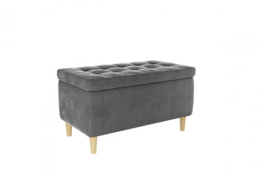 Пуф Чарли 2 ПМ-004.2 графит (велюр) / PM-004.2