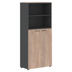 Шкаф с глухими средними дверьми ДЖАЙ ДЖХC 85.6 Дуб Каньон Антрацит / JAY JHC