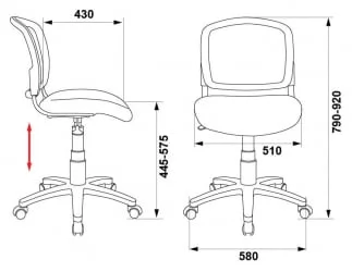 Кресло офисное Бюрократ CХ-296НКС/Нео Блаcк / CH-296NX/Neo Black