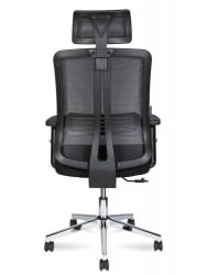 Кресло офисное ТЕМА СХРОМЕ 2Д Черный / TEMA СHROME 2D