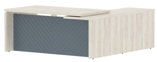 Стол руководителя левый Торр ЛУКС ТЛCТ 1820 Л Сосна Эдмонд Серо-голубой / Torr LUX TLCT L