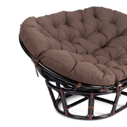 Диван МАМАСАН/МАМАСАН 23/02 В /с подушкой/ подушка 182х119 см, 169х102х80 см, Антикуе бровн (античный черно-коричневый), ткань, коричневый, 3М7 / MAMASAN/МАМАСАН W Antique brown