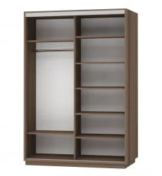 Шкаф-купе двухдверный Экспресс Дуо 1600х2200х Париж/Ясень шимо тёмный / 1600х2200h