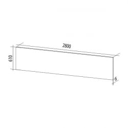 Панель стеновая матовая СП 23 Паладина Премиум