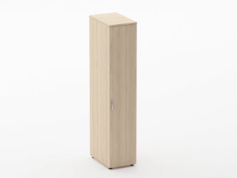 Шкаф для одежды узкий Глассй 6.19.30Пр Дуб молочный / Glassy