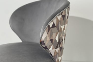 Стул Остин (серый (велюр)/белый)