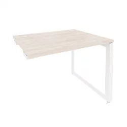 Стол-приставка на О-образном м/к к опорным элементам ОНИКС О.МО-СПР-1.8 Денвер Светлый/Белый / ONIX O.MO-SPR-1.8