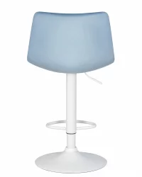 Стул барный ДОБРИН ТАИЛОР ВХИТЕ Пудрово-голубой велюр МДЖ9-74 / DOBRIN TAILOR WHITE MJ9-74