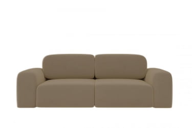 Диван прямой Сунне (Берхоусе) Цвет фасада: Левис 04 велюр; Тип: Прямой; Материал фасада: Металл/Велюр / (Berhouse)