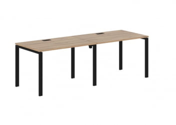 Бенч-система ЕДИС ЕУВСТ 2380 Дуб Денвер светлый Черный / EDIS EUWST