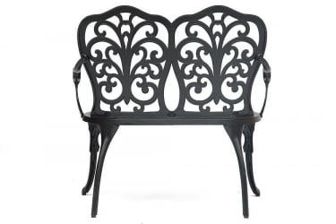 Скамья Сеcрет Де Маисон Сймпхоние сплав металла/алюминий, 95х56х92см, черный / Secret De Maison Symphonie