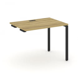 Стол приставка к опорным тумбам/шкафам CОНCЕПТ CН.ОСПР-001 Дуб Винченцо Черный / CONCEPT CN.OSPR-001