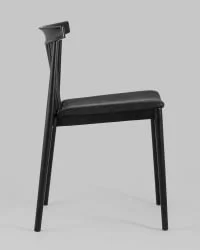 Стул пластиковый Ранч с мягким сиденьем Черный / Ranch