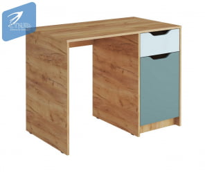 Стол письменный РИCХ СП-001 Миндаль/Глиняный серый/дуб крафт золотой / RICH