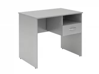 Стол письменный (С-900) Р с правой подвесной тумбой Серый / (S-900) R