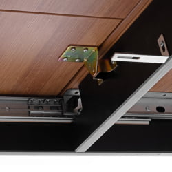 Стол Соната Люкс раздвижной/Соната Лукс екстенсион табле массив сосны, антик/черный, 120-(150)х75х73 см / раздвижной/Sonata Lux extension table