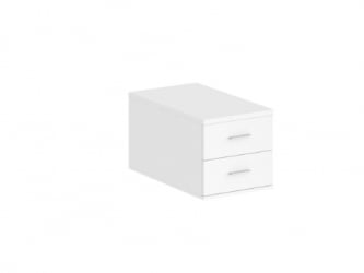 Подвесная тумба с 2 ящиками Сигма СГ.538.ВХ.ВХ Белый / Sigma SG.538.WH.WH