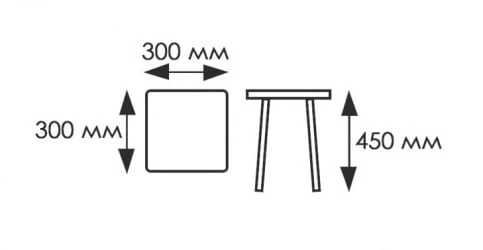Табурет ХРОМ пл 1 кат КОМПЛЕКТ 2 шт