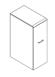 Тумба с выдвижной секцией ВДМС 720 Дуб сонома / WDMS