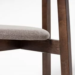 Стул с мягким сиденьем Вега Терракота жаккард Эмаль белая / Terracota