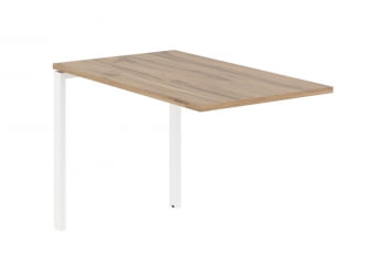 Брифинг-приставка ЕДИС ЕУБ 1167 Дуб Денвер светлый Белый / EDIS EUB