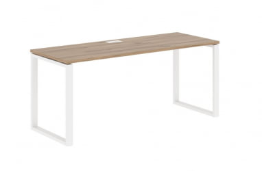 Стол письменный ЕДИС ЕКСТ 1767 Дуб Денвер светлый Белый / EDIS EQST