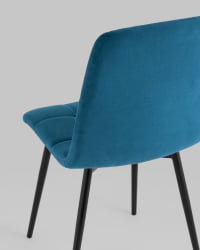 Стул Оливер велюр Пыльно-синий / Oliver