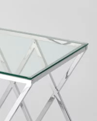 Журнальный стол ИНСИГНИЯ 55кс55 Серебро / 55x55