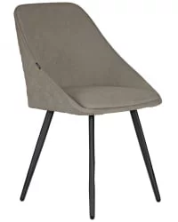 Стул обеденный ДОБРИН СТЕЛЛА (ЭМАЛЬ ЧЕРНЫЙ МУАР велюр Катаниа Кокоа) / DOBRIN STELLA Catania Cocoa)