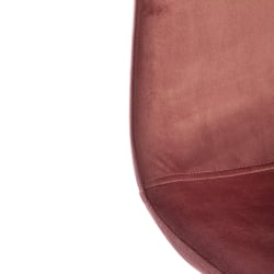 Стул со спинкой БРЕЕЗЕ (мод. 4724) вельвет/металл, 44 х 53 х 87 см, Корал (коралловый) ХЛР44 / белый / BREEZE (mod. Coral HLR44