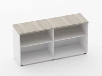 Тумба открытая Дека 9.01.145 Дуб Сантана светлый/Белый / Deka