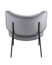 Кресло Дистриcт Лоунге велюр Серый / District Lounge