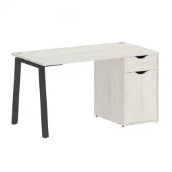 Стол письменный ХОМЕ ОФФИCЕ ВР.СП-3-138.1.А Дуб Наварра/Антрацит металл / HOME OFFICE VR.SP-3-138.1.A