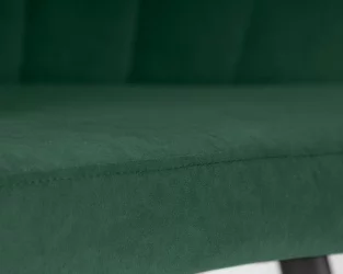 Стул обеденный ДОБРИН НАОМИ (ЭМАЛЬ ЧЕРНЫЙ МУАР велюр Катаниа Изумруд) / DOBRIN NAOMI Catania Izumrud)