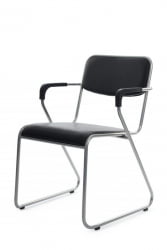 Кресло Никс Плус РCХ ОМКЛ-03 Черный/Металл окрашенный Хром / Nix Plus RCH OMKL-03