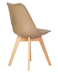 Стул обеденный ДОБРИН ДЖЕРРЙ СОФТ (ножки светлый бук, цвет сиденья бежевый (ГР-03)) 4 шт / DOBRIN JERRY SOFT (GR-03))