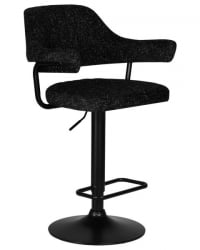 Стул барный ДОБРИН CХАРЛЙ БЛАCК (черный твид (ЛЕО18)) 2 шт / DOBRIN CHARLY BLACK (LEO18))